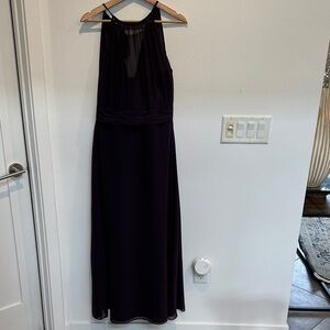 Bill Levkoff Elegant Dark eggplant Maxi Dress Rn82755 size 10 NWOT